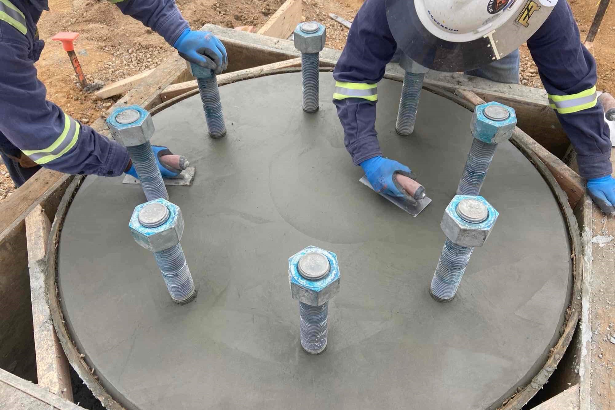 Substation Expansion Concrete Finishing