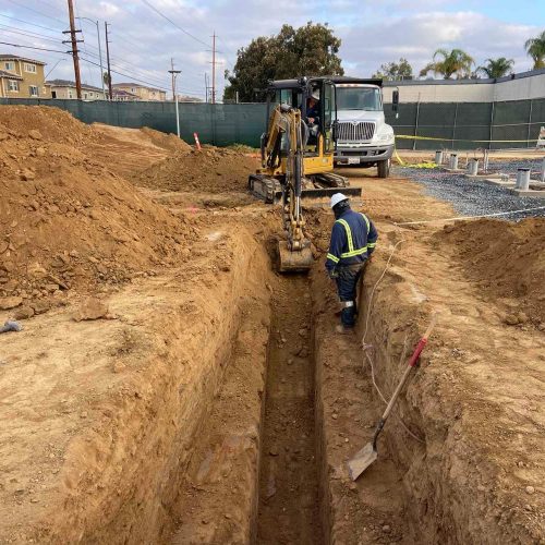 Substation Build - Trench Digging